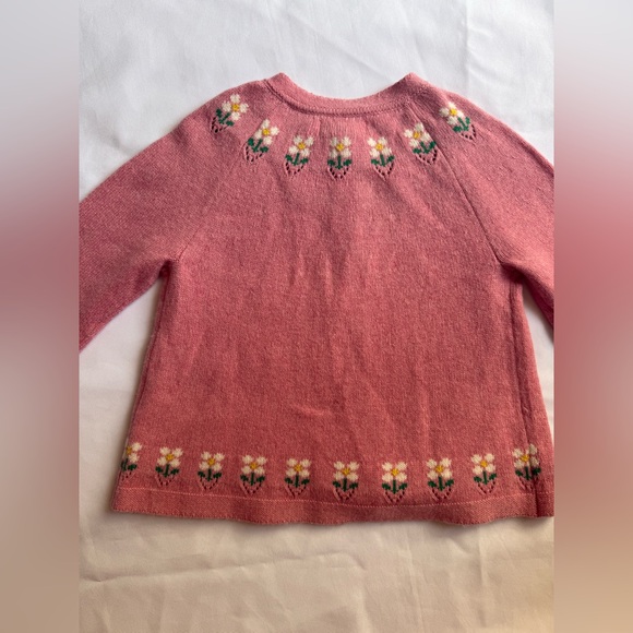 Floral Pink Cardigan Sweater - Picture 4 of 5